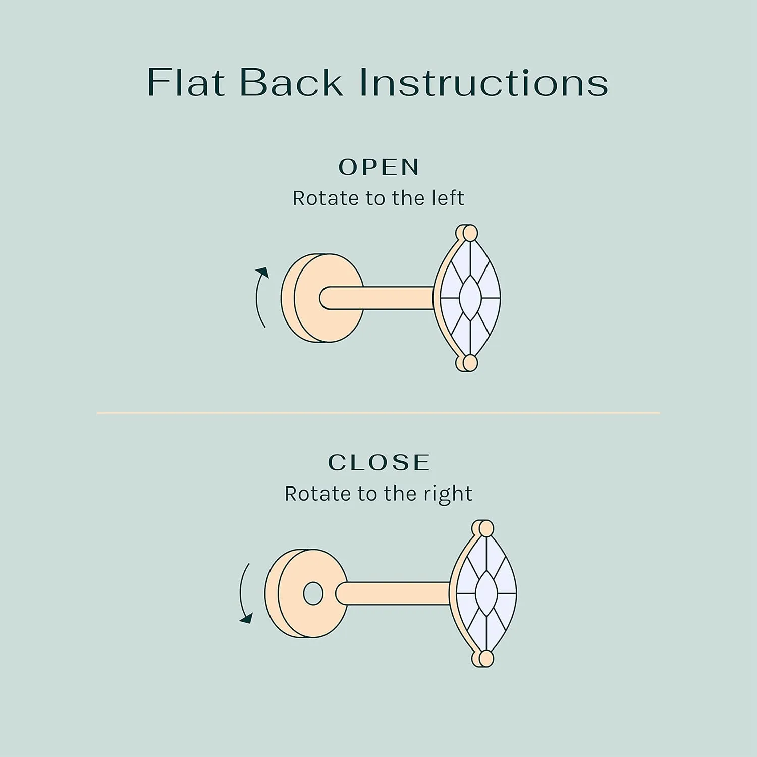 PAVOI 14K Gold Plated Solid 925 Sterling Silver Post Cubic Zirconia Stud Flat Back Earrings for Women | Cartilage Earring | Helix Piercing Jewelry | Small Stud Earrings for Women