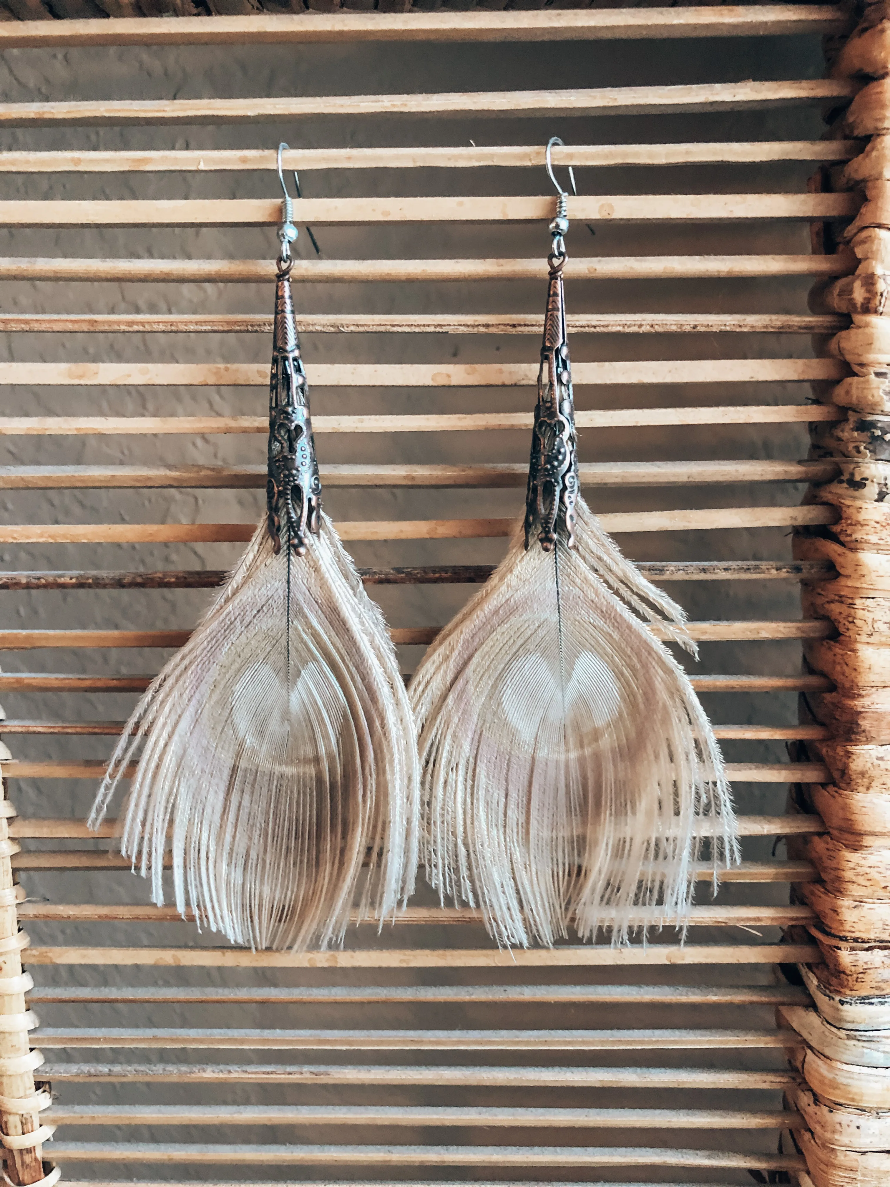 Peacock Feather Earrings