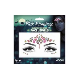 Pink Flamingo Glow in the Dark Face Jewels