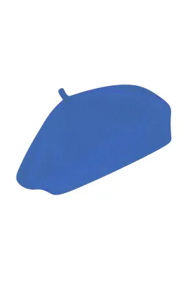 Pure Wool Beret Hat in Sky Blue