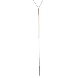 "Jump" Vertical Bar Drop Lariat Necklace 18 inch
