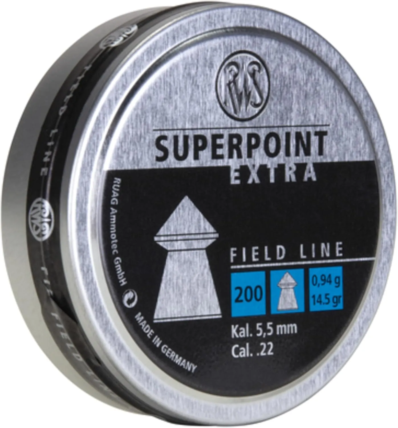 Rheinisch-Westfalische 2317409 RWS Superpoint Extra Air Gun Ammo .177 Field Line