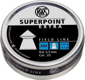 Rheinisch-Westfalische 2317409 RWS Superpoint Extra Air Gun Ammo .177 Field Line