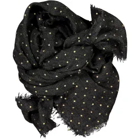 Scarf Fanfan Gold Dots Grey