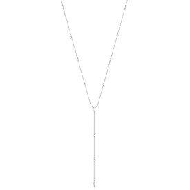 Silver Sparkle Point Y Necklace