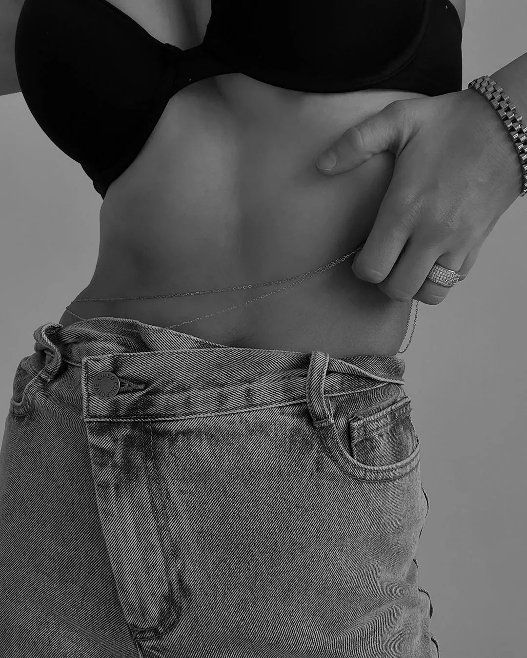 Take Me to the Bungalows Belly Chain- Silver