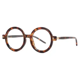 VAIGE Retro Oversized Round Polycarbonate Sun Glasses with UV400 Protection - Vintage Designer Shade, Lens Width 49mm, Lens Height 48mm