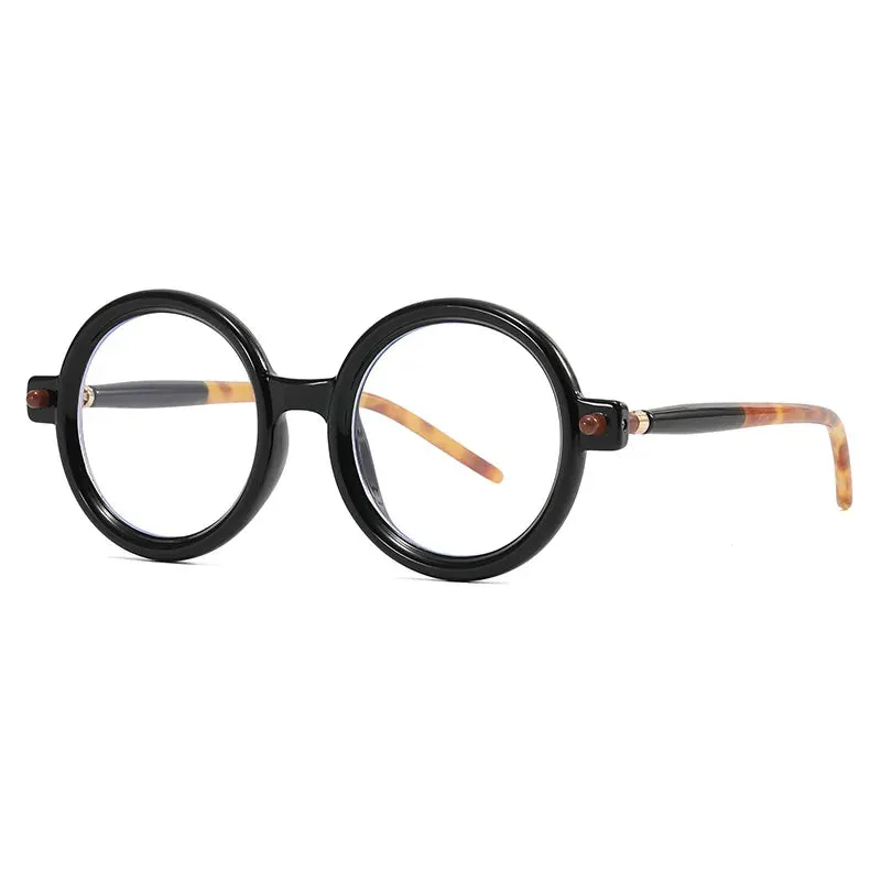 VAIGE Retro Oversized Round Polycarbonate Sun Glasses with UV400 Protection - Vintage Designer Shade, Lens Width 49mm, Lens Height 48mm