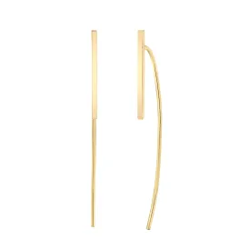 Vertical Arc Bar Earrings