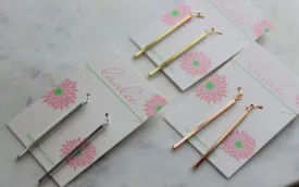 Vertical bar earrings