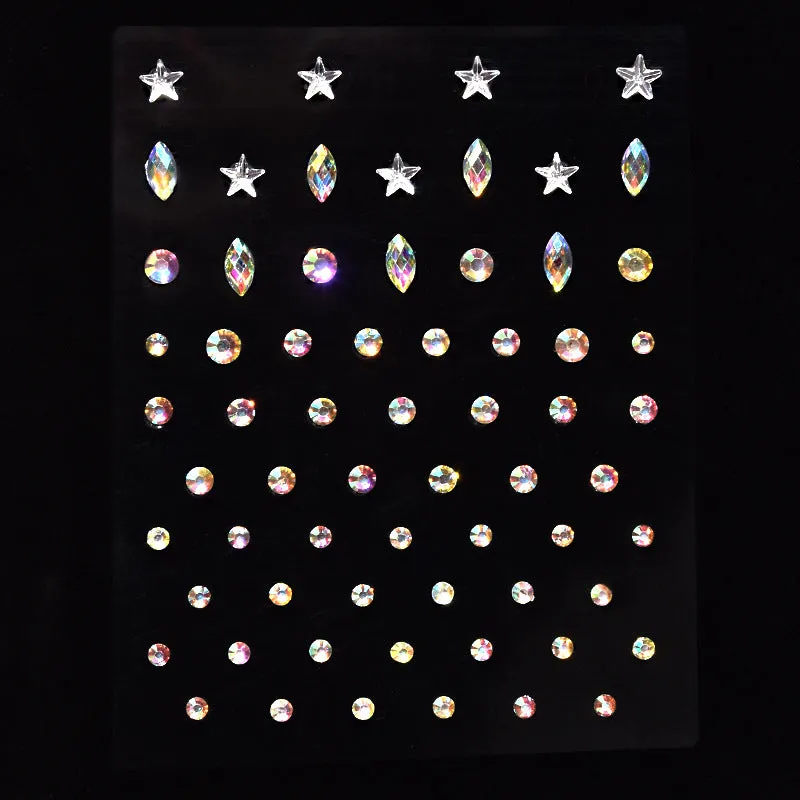 Wholesale Acrylic Stage Performance Face Stickers Drill Eye Crystal Stickers JDC-EY-YChi001
