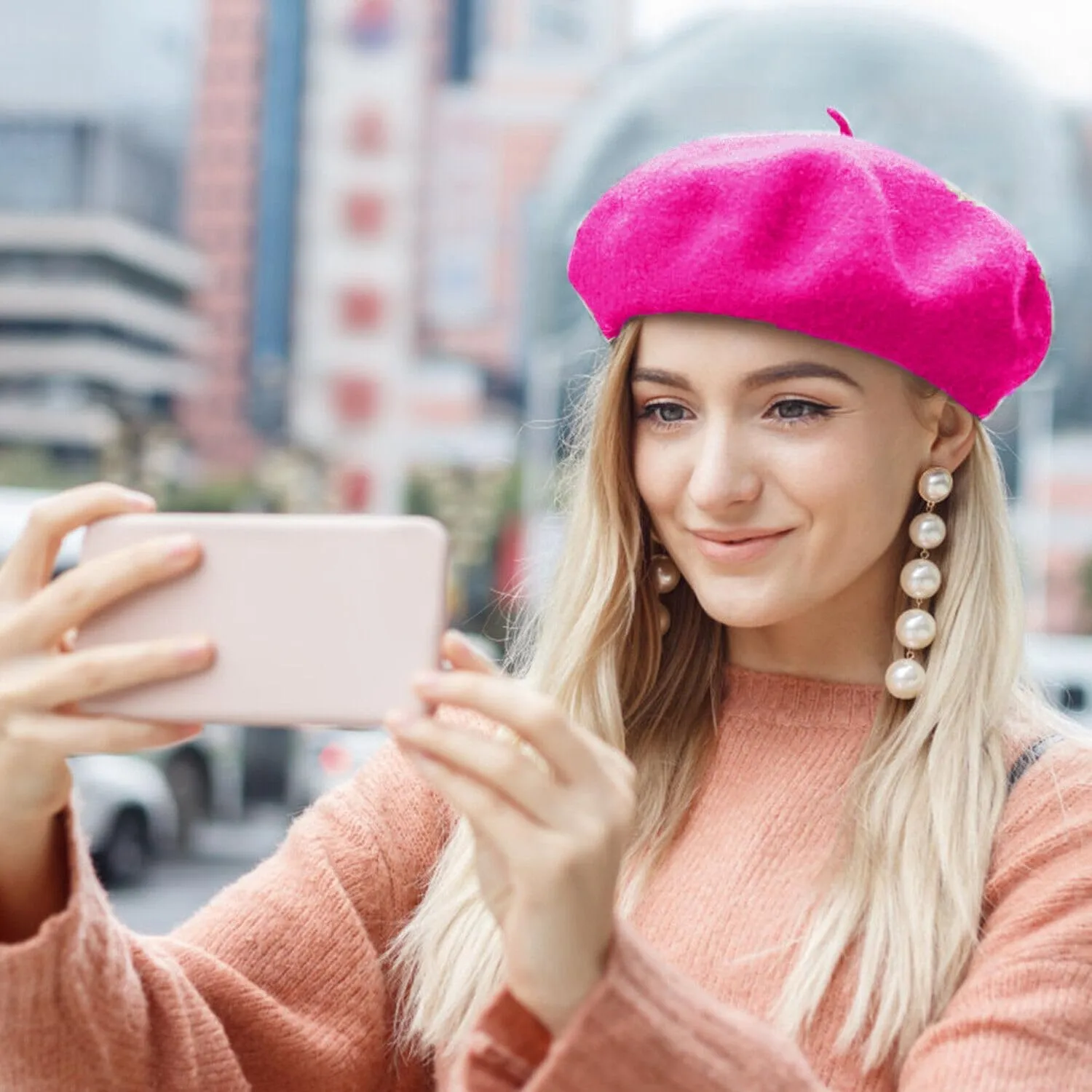 Women's Beret Hats  Chic French Berets for Women, Premium Wool Beret  A Classic Wardrobe Addition for Stylish Women