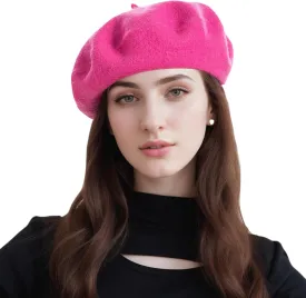 Women's Beret Hats  Chic French Berets for Women, Premium Wool Beret  A Classic Wardrobe Addition for Stylish Women