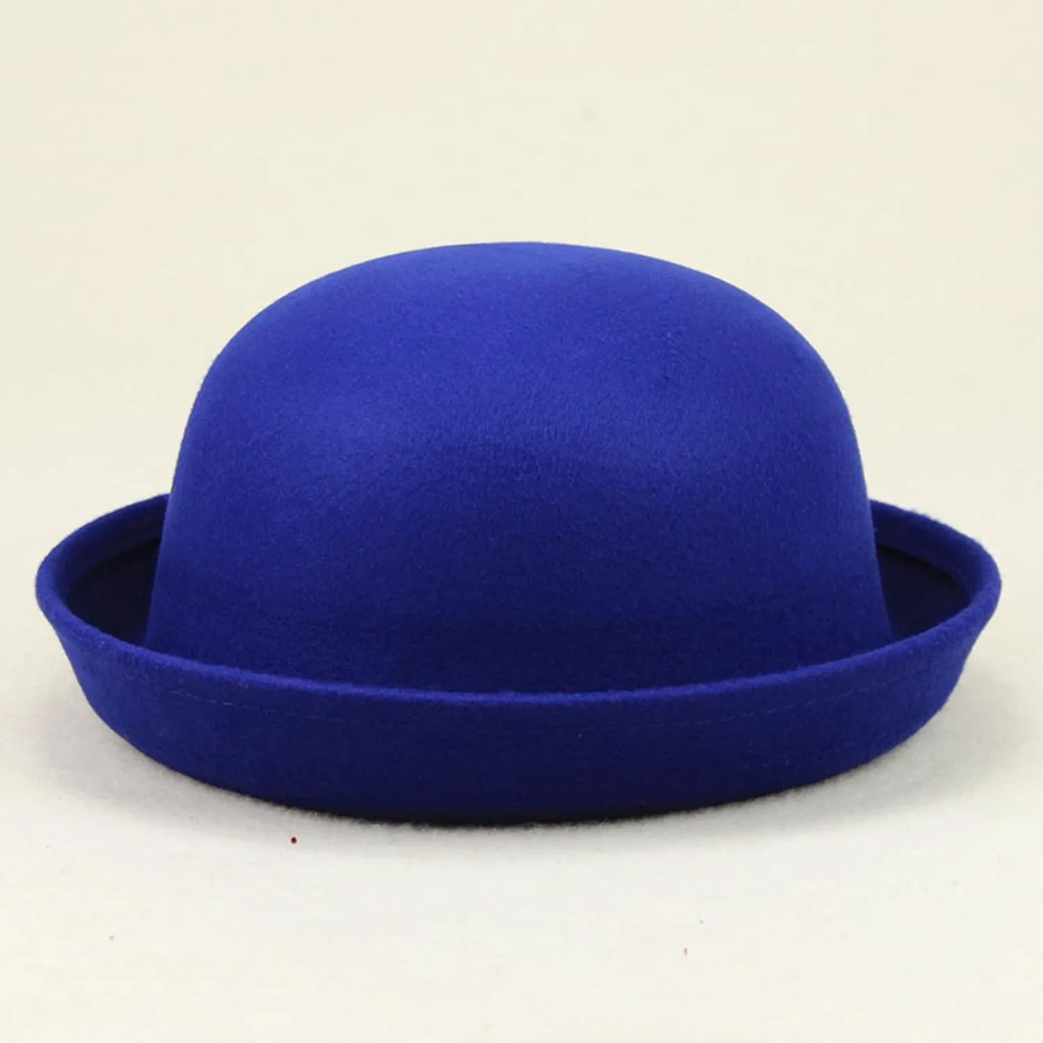 Womens Roll-up Brim Fedora Hat Elegant Adults Solid Hat Panama Bowler Bucket Hat Mens Summer hat for Unisex