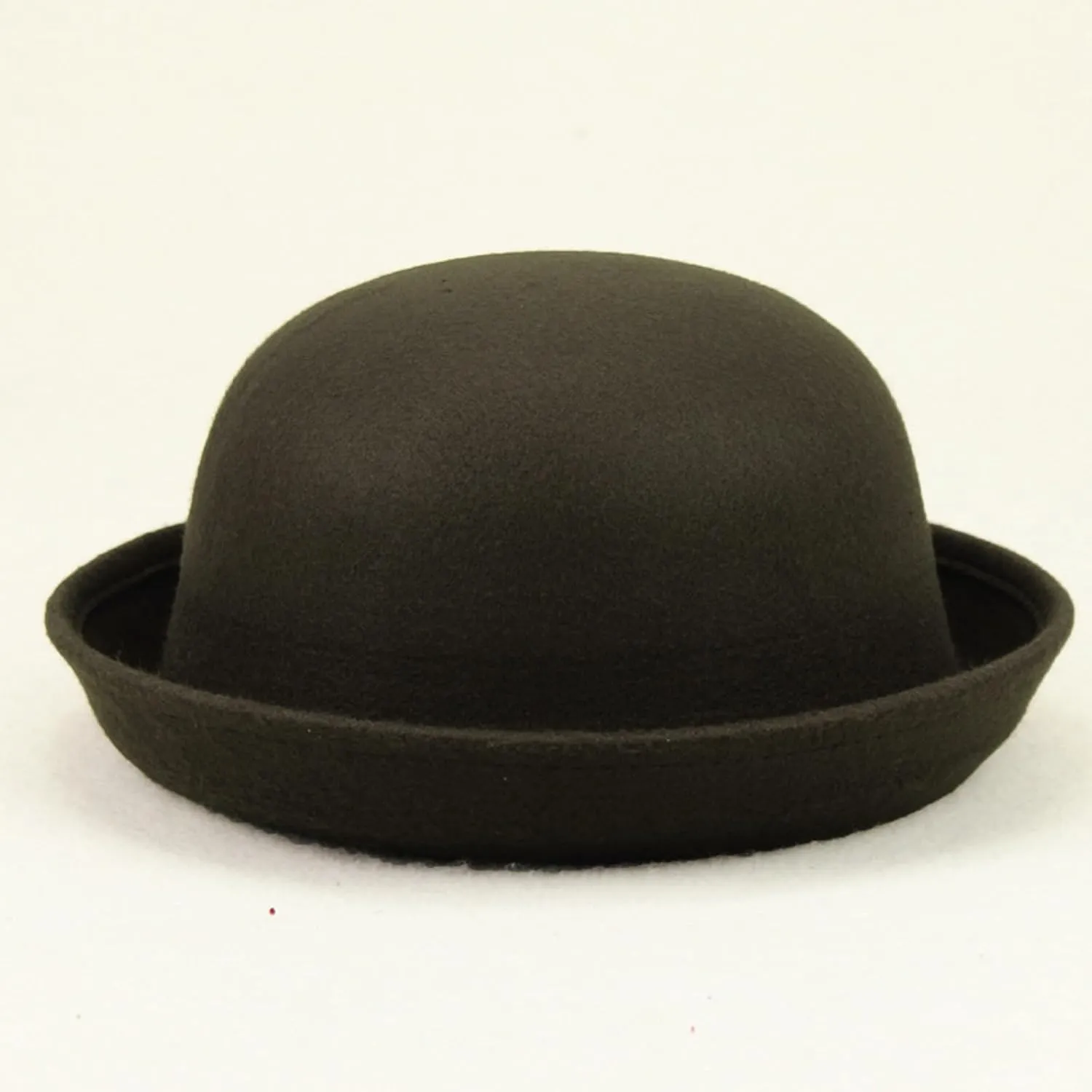Womens Roll-up Brim Fedora Hat Elegant Adults Solid Hat Panama Bowler Bucket Hat Mens Summer hat for Unisex